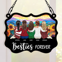 Life Is Better With Besties - Personalized Window Suncatcher Ornament - Gift For Besties Friends, BFF