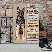 I Saw You I Loved You - Pet Gifts, Memorial Gifts Personalized Custom Framed Canvas Wall Art