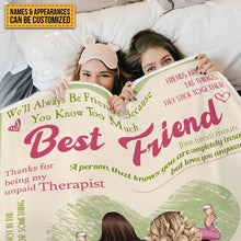 Personalized Custom Fleece Blanket Sisters Will Always Be Connected Gift For Siblings Best Friends