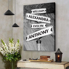 Customized Street Sign - Personalized Custom Framed Canvas Wall Art - Gift For Family