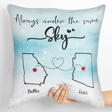 I Wish We Lived Closer - Customized Personalized Pillow - Gift For Couple Husband Wife Family