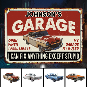 I Can Fix Anything - Garage Sign - Personalized Custom Classic Metal Signs