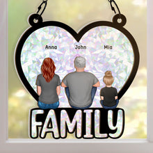 The Most Important Thing In The World Is Family And Love - Personalized Acrylic Window Suncatcher Ornament - Christmas Gift For Family Members