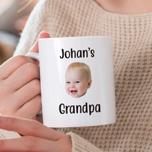 Custom Photo Baby Face Gift For Grandpa Father's Day Personalized Custom Ceramic Mug