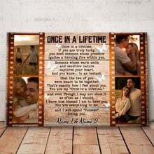 Once In A Life Time Memorial Canvas - Memorial Canvas, Wedding Gifts Personalized Custom Framed Canvas Wall Art