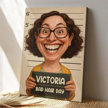 Custom Photo Funny Art Caricature Style - Personalized Customized Canvas - Unique Gift For Family Members, Best Friends, Siblings