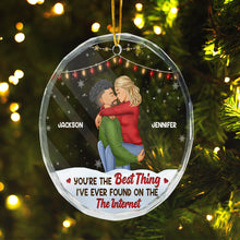 You're The Best Thing - Customized Personalized Glass Ornament - Christmas Gift For Couple Husband Wife