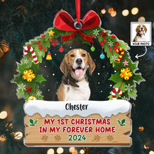 Custom Photo My Forever Home - Personalized Customized Ornament - Christmas Gifts For Pet Lovers