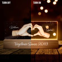 You and Me We Got This -  Customized Personality Acrylic LED Night Light - Gift For Couple Lover