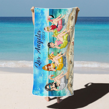 Beach Swimming Besties Gift For Her Personalized Custom Beach Towel