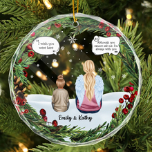 I Will Always Miss You - Customized Personalized Glass Ornament - Memorial Gift For Loss