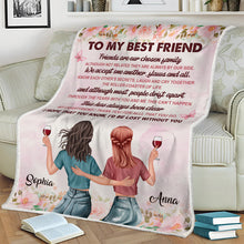 For My Friend - Warm Gift Customized Blanket - Gift For Best Friend Bestie