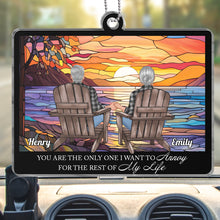 You Will Forever Be My Always - Customized Personalized Car Ornament - Gift For Couple Husband Wife