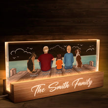 Family Sitting - Customized Acrylic LED Night Light - Gifts For Family