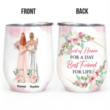 Friend's Wedding Gift - Personality Customized Wine Tumbler - Gift For Best Friend