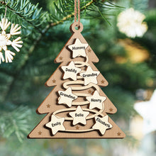 Family Is The Greatest Christmas Gift - Personalized 2-Layered Wooden Ornament - Gifts For Family