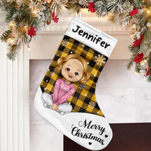 Merry Christmas - Customized Personalized Stocking - Christmas Gift For Family Dad Mom Daughter Son