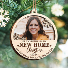 First Chrismas In Our New Home - Personalized 2-Layered Wooden Ornament Christmas Gifts For Her, Him, Couple