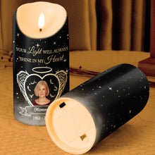 Starry Night Sky Candle LED  - Personalized Candle LED Light - Memorial Gift For Family Members