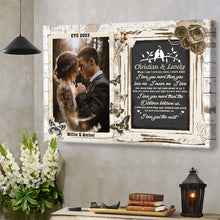 Christian And Lovely Wedding Anniversary Gifts Personalized Custom Framed Canvas Wall Art