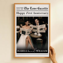Custom Couple Photo The Love Times - Personalized Customized Canvas - Anniversary Gift For Couples, Lovers, Husband, Wife