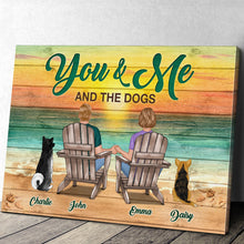 Personalized Customized Canvas Love Decoration For Pet Lover Couple