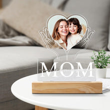 Custom Photo Mom I Love You - Customized Personalized 3D LED Light - Gift For Her, Mom, Wife, Grandma