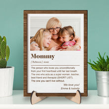 Custom Photo Personalized Customized 2-Layered Wooden Plaque - Gift For Family Husband Wife Couple Sister Bestie
