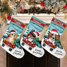 Loads Of Love Christmas Truck - Personalized Christmas Stocking - Gifts For Dogs & Cats