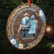 Annoying Each Other For Years - Personalized Wooden Cutout Ornament - Gift For Old Couple