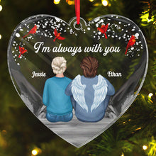 I'm Always With You Humming Bird - Personalized Acrylic Ornament - Gift For Couple, Family