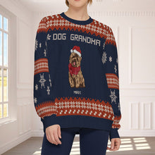 Christmas Snowy Puppies - Ugly Sweater - Christmas Gifts For Dog Mom, Dog Dad Personalized Custom Ugly Sweatershirt