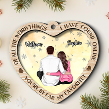 I Have Found Online - Customized Personalized 2-Layered Wooden Ornament - Gift For Couple Husband Wife