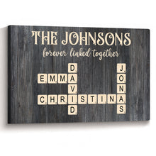 Forever Linked Togerther - Personalized Customized Family Name Canvas - Gifts For Family Members