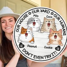 Don't Even Try It  - Personalized Customized Doorsign Best Gift For Pet Cat Lover