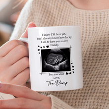 Custom Photo I Know I'm Not Here Yet - Personalized Custom Ceramic Mug Gift For Dad, New Parents