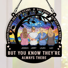 They're Always There - Personalized Acrylic Window Suncatcher Ornament - Sympathy Gift For Memorial