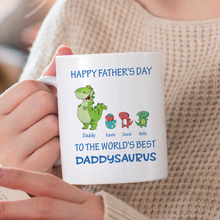 The World's Best Daddysaurus - Personalized Custom Ceramic Mug Gift For Dad