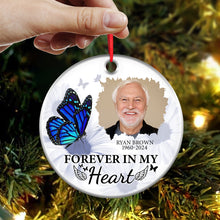 Custom Photo I'm Always With You - Personalized Custom Ceramic Ornament - Memorial Gift For Family