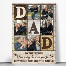 Custom Photo But To Us - Customized Personalized Canvas - Gift For Family Father Dad Father's Day Gift Ideas
