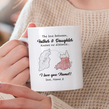 The Love Between Father & Daughter  - Customized Personality Mug - Gift For Dad Father's Day