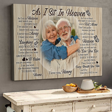 Never Left You Canvas - Customize Canvas For Wife - Gift For Sympathy Father - Rest In Peace - Loss of Mother - Memorial In Heaven Canvas