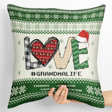 Retro Christmas Love - Personalized Custom Pillow - Christmas Gift For Family