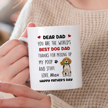 Dear Mom, You are the world’s best dog mom - Personalized Custom Ceramic Mug Gift For Dog Lovers