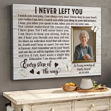 Every Step Of The Way - Personalized Customized Canvas - Memorial Gift For Family Members