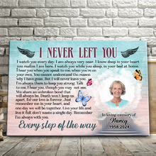 Custom Photo - Every Step With You - Personality Customized Canvas - Gift For Loss Memorial Gift