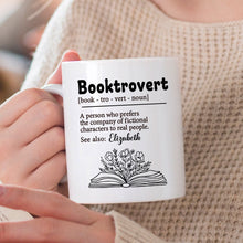 Hello, I'm A Booktrovert - Customized Personalized Mug - Gift For Bookworm, Booklovers, Bookaholic