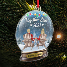 You And Me We Got This - Customized Personalized Crystal Ball Acrylic Ornament - Gift For Couple Husband Wife