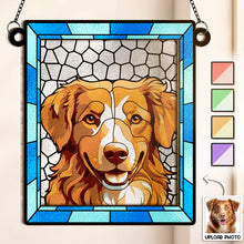 Custom Photo Stained Glass - Personalized Acrylic Window Suncatcher - Gift For Family, Couple, Pet Lovers