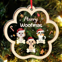 Merry Woofmas Funny Dogs - Personalized 2-Layered Mix Ornament - Gift For Dog, Dog Lover